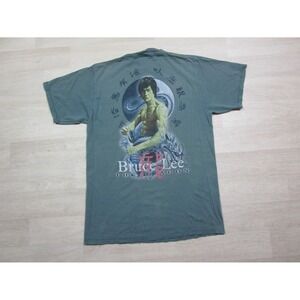 Vintage Bruce Lee Shirt "The Dragon" Promo Mens (L) 1990's Tultex Tag Distressed